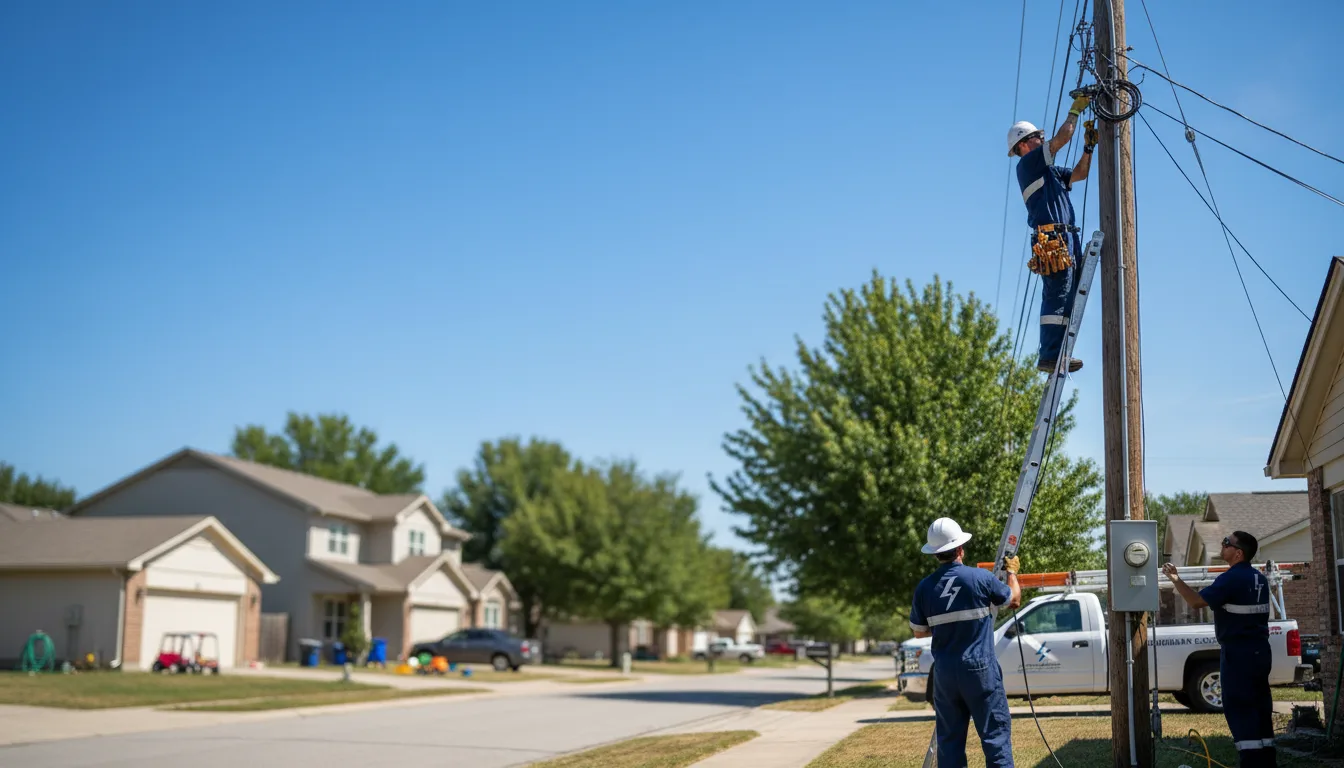 Residential electrician providing installation services in Burnt Prairie, IL